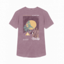 Camisetas Hombre Camiseta ARICA Bonfire Malva