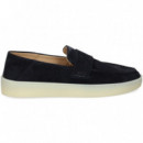 Mocasin Antifaz ante Azul  HUGO BOSS