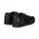 Deportivo Piel+nylon Negro  HUGO BOSS