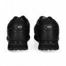 Deportivo Piel+nylon Negro  HUGO BOSS