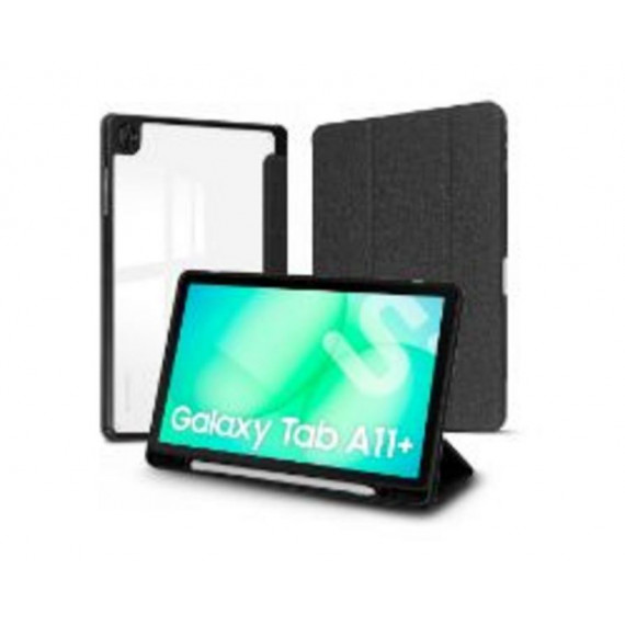 Funda SUBBLIM Clear Shock Case para Samsung A11+ Negra (SUBCST-5SC041)