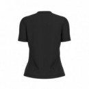 Camiseta con Logotipo Frontal de Strass de GUESS