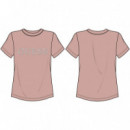 Camiseta con Logotipo Frontal de Strass de GUESS