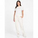 Camiseta con Logotipo Frontal de Strass de GUESS