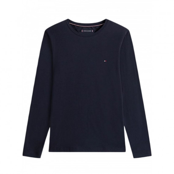 TOMMY HILFIGER - Stretch Slim Fit Long Sleeve Tee - DW5 - F|MW0MW10804/DW5