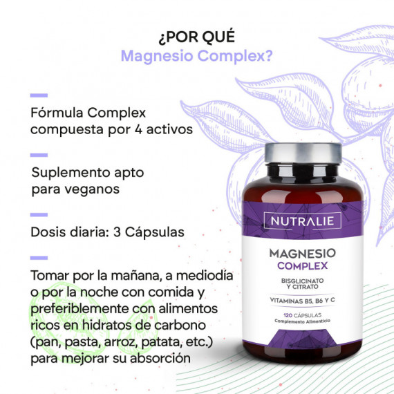 Magnesio Complex 60 Caps  NUTRALIE - Guanxe Atlantic Marketplace