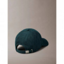 Corduroy Graphic 5 Panel Cap Navy Teal  CALVIN KLEIN