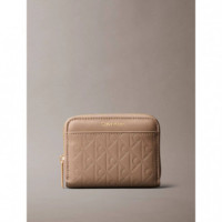 Emblem Aop Embossed Zip Around Desert Ta  CALVIN KLEIN