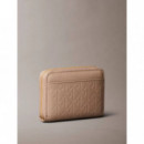 Emblem Aop Embossed Zip Around Desert Ta  CALVIN KLEIN