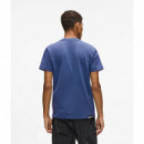 Klj Slim Ss Tee Washed Federal Blue  KARL LAGERFELD