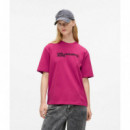 Klj Reg Ss Essential Tee Very Berry  KARL LAGERFELD