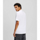 Klj Reg Monogram Tee White  KARL LAGERFELD