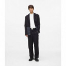 Klj Poplin Shirt White  KARL LAGERFELD