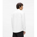 Klj Poplin Shirt White  KARL LAGERFELD