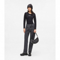 Klj Hr Straight Denim Stone Black  KARL LAGERFELD