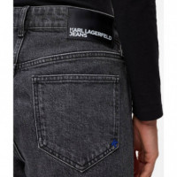 Klj Hr Straight Denim Stone Black  KARL LAGERFELD