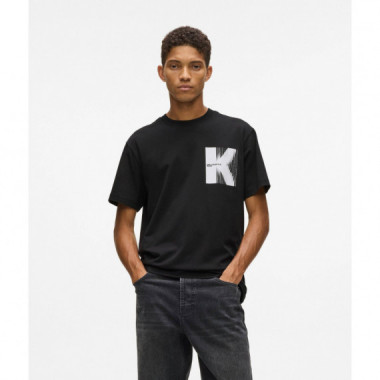KLJ REG SS K LOGO TEE BLACK