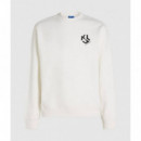 Klj Reg Monogram Sweat White  KARL LAGERFELD