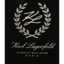 K/hotel Karl Crest Beachtowel Black  KARL LAGERFELD