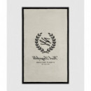 K/hotel Karl Crest Beachtowel Black  KARL LAGERFELD