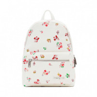 Mochila S Textura Flores  DESIGUAL