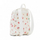 Mochila S Textura Flores  DESIGUAL