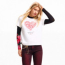 Camiseta Manga Corta Corazón  DESIGUAL