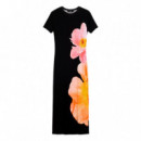 Vestido Largo Flores  DESIGUAL