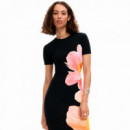 Vestido Largo Flores  DESIGUAL