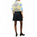 TOMMY HILFIGER - Timeless Wool Pleated Mini Skirt - C1G - F|WW0WW49393/C1G