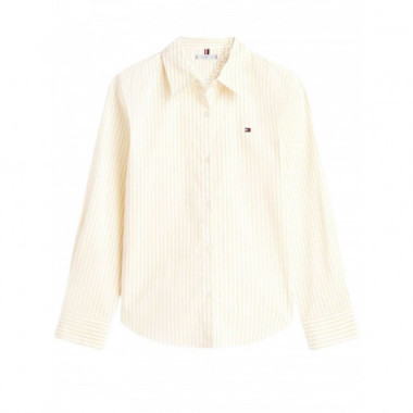 TOMMY HILFIGER - Ess Poplin Regular Shirt - 0FS - F|WW0WW47169/0FS