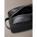 Embossed Emblem Washbag Black  CALVIN KLEIN