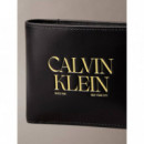 Graphic Billfold W/ Coin Black  CALVIN KLEIN