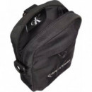 Bold Logo Nylon Slim Reporter Black  CALVIN KLEIN