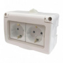 Enchufe Estanco 2 Tomas PAMACON