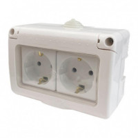 Enchufe Estanco 2 Tomas PAMACON