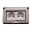 Enchufe Estanco 2 Tomas PAMACON