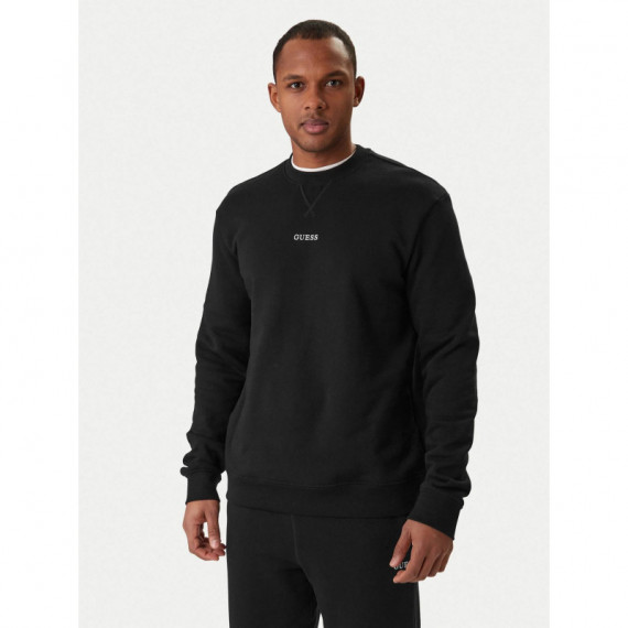 Marzio Cn Sweatshirt Jet Black A996  GUESS