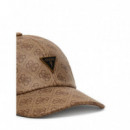 Warsaw Scarf Jacquar Beige/brown  GUESS