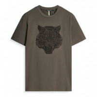 Camiseta Regular Fit Estampado de Tigre  ANTONY MORATO