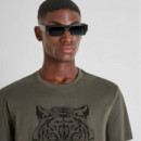 Camiseta Regular Fit Estampado de Tigre  ANTONY MORATO
