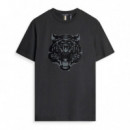 Camiseta Regular Fit Estampado de Tigre  ANTONY MORATO