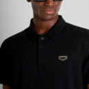 Polo Regular Fit con Placa con Logotipo  ANTONY MORATO