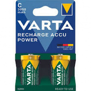 VARTA Paquetes de Pilas VAR55073 HR14 C Recargables 3000MAH Blister *2