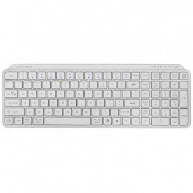 MARS GAMING Teclado Inalambrico BLUETOOTH Mk-silenkeys Blanco
