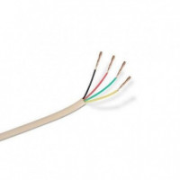 AISENS Bobina de Cable de Telefono 4C 100M Beige