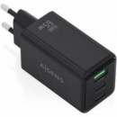 AISENS Cargador Pared Gan ASCH-65W3P073-BK 2XUSB-C 1XUSB-A 65W Negro