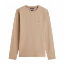 TOMMY HILFIGER - Stretch Slim Fit Long Sleeve Tee - Afe - F|MW0MW10804/AFE