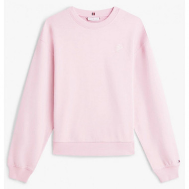 TOMMY HILFIGER - Th Script Reg Terry Swtshrt - Tpg - F|WW0WW49418/TPG