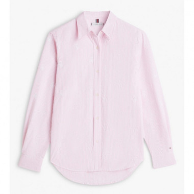 TOMMY HILFIGER - Oxford Aop Relaxed Shirt - 04J - F|WW0WW49386/04J